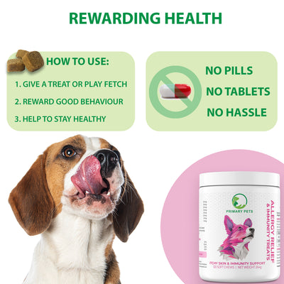 Anti-Itch & Allergy Relief Soft Chews for Dogs |  120 Chews