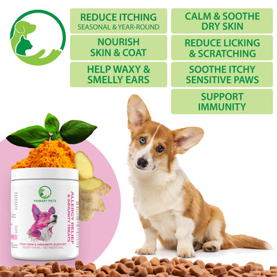 Anti-Itch & Allergy Relief Soft Chews for Dogs |  120 Chews