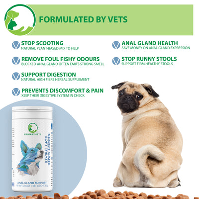 Scoot Relief Soft Chews, Anal Gland Support for Dogs
