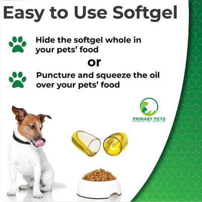 Omega Fish Oil for Dogs & Cats | 60 Softgel Capsules