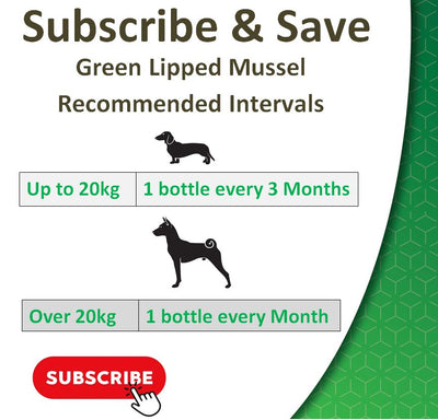 Green Lipped Mussel for Dogs | 90 Powder Capsules.