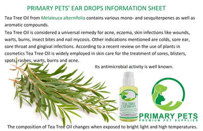 Pure Tea Tree Ear Cleaner for Pets | 30ml Bottle