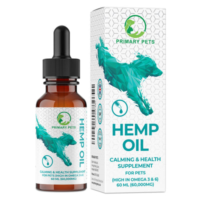 Hemp Seed Oil for Dogs | Dog Calming | 60ml Dropper
