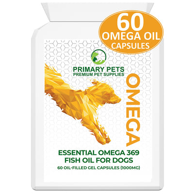Omega Fish Oil for Dogs | 60 Softgel Capsules